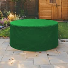 Image of Waterproof Round Garden Patio Furniture Set Cover - Large 4-6 Seat Table & Chair