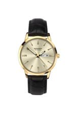 Image of Sekonda Men's Classic Watch - Black Leather Strap - 40mm Case | 1838