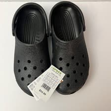 Image of Classic Glitter Clog Black Glitter 205942-0WH Unisex Crocs Size 11M/13W