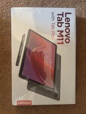 Image of Lenovo Tab M11 with tab pen new in unopened box 128gb storage 4gb RAM grey color