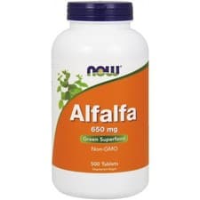 Image of NOW Foods Alfalfa - 650mg - 500 tablets