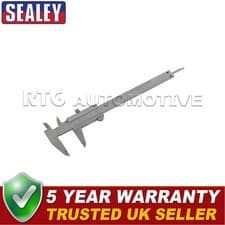 Image of Sealey Vernier Caliper 6" (150mm) (0.02mm 1/1000" Acc) AK962