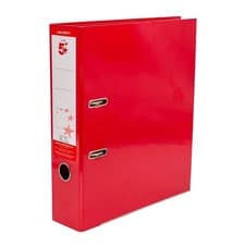 Image of 5 Star Office Lever Arch File A4 Red (Pack of 10)