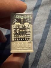 Image of 1 x ABB PCB Mount Power Relay, 24V ac Coil, 12A Switching Current, SPDT Uk Sell