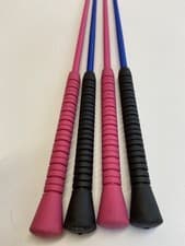 Image of DRESSAGE SCHOOLING WHIP, PINK, BLACK, RED OR BLUE EQUESTRIAN *FREE POSTAGE*