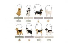 Image of Paws for Thought Dog Breed & Sentiment Shaped Hanging Plaque Sign GB01606