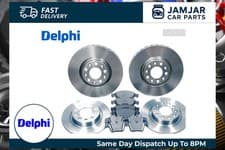 Image of DELPHI Front & Rear Brake Discs & Brake Pad Braking Set Fits Citroën C3 DS
