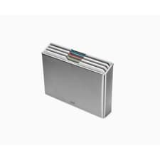 Image of Joseph Joseph Folio Steel 4pc Chopping Board Set Light Stone 1000072 Box Opened