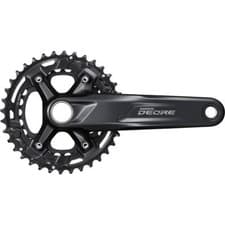 Image of Shimano Deore chainset, 10-speed, 51.8 mm Boost chainline, 36/26T, 170 mm