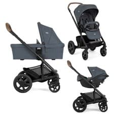Image of Joie Chrome Deluxe 3-in-1 Travel System Pushchair Carry Cot Car Seat [Moonlight]