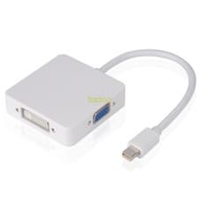 Image of Thunderbolt Mini DP to HD DVI VGA Adapter for apple MacBook Pro Mac Book Air