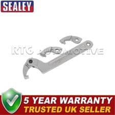 Image of Sealey Adjustable C-Spanner Hook & Pin Wrench Set 32-76mm 4pc SMC2M