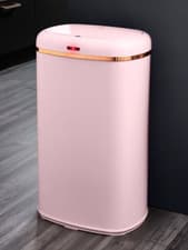 Image of Tower Cavaletto 58L Sensor Bin Pink & Rose Gold Household Kitchen Bin Auto Lid