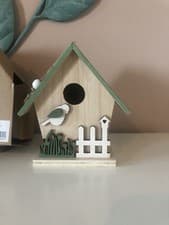 Image of Bird House Wooden Damart New Bb5