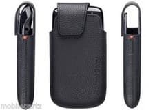 Image of Genuine BlackBerry Torch 9860 Black Leather Pocket Pouch Case ACC-38962-201