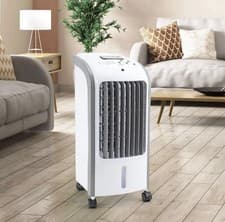 Image of 80W Portable Evaporative Air Cooler with Remote Control 4L Humidifier Cooling UK
