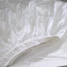 Image of Helena Springfield White Double Fitted Sheet Extra Deep 28cm