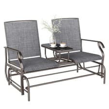 Image of Outsunny 2 Seater Rocker Double Rocking Chair Lounger Outdoor Garden Furniture