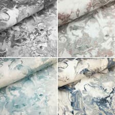 Image of Muriva Elixir Marble Metallic Liquid Shimmer Swirl Wallpaper Blue Teal Silver
