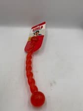 Image of Kong Safestix Small 12" Red Durable Dog Tug Toy Fetch Flexible Bounce