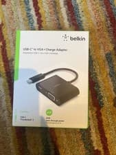 Image of Belkin USB-C to VGA+ charge adapter