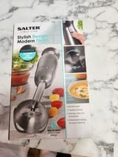 Image of Salter Electric Hand Blender Cosmos Stick Food Processor 2 Speeds Grey 400 W