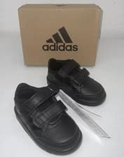Image of Adidas Altasport CF Infants Trainers Uk Size 4 EU 20 Black Brand New In Box