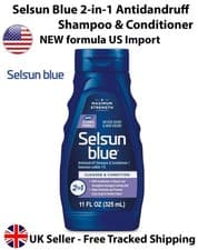 Image of Selsun Blue 2-in-1 Medicated Anti-Dandruff Shampoo & Conditioner 325ml