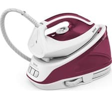 Image of Tefal SV6110G0 Steam Generator Station Iron Express Essential White & Ruby Red