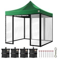 Image of GORILLA GAZEBO ® Pop Up 3x3m Heavy Duty Waterproof Clear PVC Side Panels
