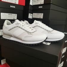 Image of Hugo Boss mens Parkour L Runn trainer Size 6 white Sneakers brand new boxed 