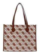 Image of GUESS Silvana Girlfriend Tote Saddle Logo