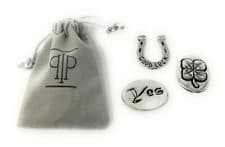 Image of Inspiration Good Luck Pocket Tokens Clover, Horseshoe, Yes-No Take a Chance Coin