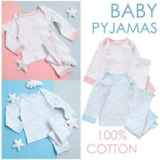Image of Baby 2 Piece Pyjamas Jersey Pyjama Set 100% Cotton Long Sleeve Elephant Printed