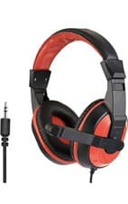 Image of Stereo Headset with Microphone & Volume Control - Adjustable Noise Reduction