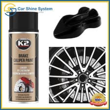 Image of Brake Caliper BLACK HIGH GLOSS Heat 260°C Temperature Resistant Paint Spray K2