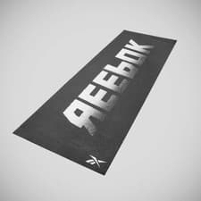 Image of Reebok 4mm Logo Yoga Mat Black