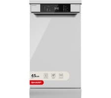 Image of TieDex UK SHARP QW-NS1CF49EW-EN Slimline Dishwasher - White