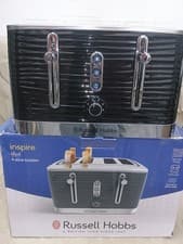 Image of Russell Hobbs Inspire High Gloss Plastic Four-Slice Toaster Black