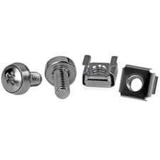 Image of StarTech.com 50 Pkg M6 Mounting Screws and Cage Nuts for Server Rack Cabinet