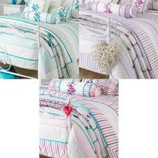 Image of Riva Home Appleby Romany Floral Quilted Bedspread, 260 x 240 Cm