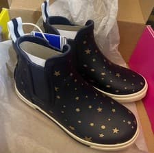 Image of Joules Girls RAINWELL Wellies- Navy Star - Size 10 