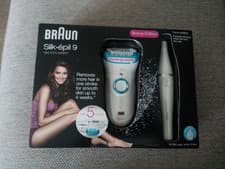 Image of BRAUN Silk-épil 9 Wet & Dry inc Face Epilator Bonus Edition 5 Extras New BO2