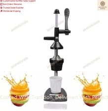 Image of New Aluminium Hand Press Manual Citrus Juicer, Black