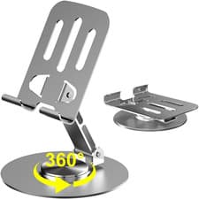 Image of Foldable Phone Stand, Multi-Angle Adjustable Cell Phone Holder for Desk, Compati