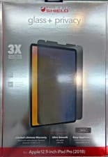 Image of ZAGG InvisibleShield Glass+Privacy Screen Protector for iPad Pro 12.9” 2018-2022