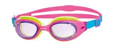 Image of ZOGGS LITTLE SONIC AIR GOGGLES - 0-6 YRS - PINK / GREEN - TINTED PURPLE LENS