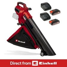 Image of Einhell Cordless Leaf Blower Vacuum 36V Shredder PXC 45L BL With Battery&Charger