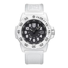 Image of Luminox Navy Seal Mens Watch with Black Dial and White Strap XS.3507.WB