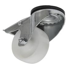 Image of Sealey Castor Wheel Bolt Hole Swivel with Total Lock �80mm SCW480SBL